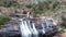 Water cascading down into a pool at MacKenzie Falls