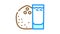 water coconut tropical color icon animation