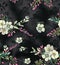 Water Color floral design pattern with Black Background Texture for textile digital print designing