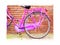Water colour pink bicycle