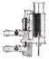 Water column machine, First period of the distribution, vintage engraving