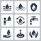 Water Consumption and Ecology Related Vector Icon Set 2