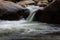 Water creek  flowing through the rocks