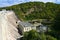 Water dam Vir-Czech Republic-Europe. Reservoir of drinking water and hydraulic power plant