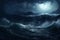 Water dark wave blue storm sea seascape stormy ocean nature sky