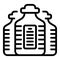 Water delivery icon outline vector. Tank treatment