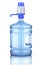 Water dispenser bottle with plastic hand pump