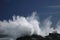 Water display at the coastline at Nature`s Valley