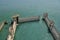 Water dock in castle Sirmione on Lake Garda in Italy