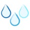 water drop brush for web design. Vector illustration. Stock image.