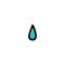 Water drop doodle icon