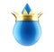 Water drop gold crown
