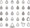 Water drop icons