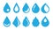 Water Drop Icons, Drip, Symbol, Moisture Sign Collection