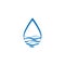 Water drop logo template illustration - Vector