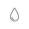 Water drop outline icon.