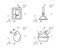 Water drop, Plunger and Window cleaning icons set. Hand washing sign. Vector