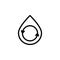 water, drop, revers icon. Simple thin line, outline illustration of water icons for UI and UX, website or mobile application