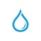 Water drop shine simple line logo vector