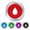 Water drop sign icon. Tear symbol.