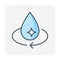 Water drop vector icon design.
