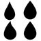 Water drop vector isons. Drop illustration symbol collection. aqua logo or sign.
