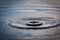 Water Droplets Falling Into A Pond Creating Ripples