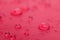 Water droplets on is fiber Waterproof fabric colorful