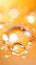 water droplets on an orange background