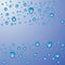 Water Drops Banner Template. Vector Eps10