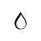 Water drops icon. Black drop icon. Outline waterdrop. Stock vector illustration isolated on white background