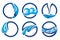 Water drops icons