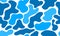 Water drops, seamless pattern with blue organic shapes