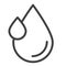 Water energy line icon