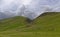 A Water eroded Fault line on the Valley sides of Glen Doll splitting Two Hills