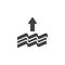 Water evaporation vector icon