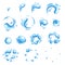 Water explosion special effect fx animation frames sprite sheet. Vortex water and thunder power explosion frames for flash animati