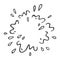 Water explosion or star burst doodle