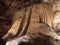 The water fall, rock formation at Luray Caverns Virginia