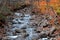 Water falls in rural Quebec