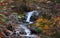 Water falls in rural Quebec in autumn time