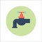 WATER FAUCET FLAT ICON Vector