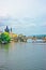 Water Ferry at Charles Bridge in Prague