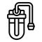 Water filter icon outline vector. Treatment equipment