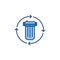 Water Filter Replacing vector concept colored icon