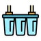 Water filters icon vector flat