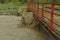 Water flood at the bridge