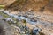 water flow in Graenagil canyon in Iceland