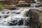 Water flowing down from tirathgarh waterfall