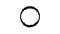 Water forming loop circle. Animation of a black circle on a white background